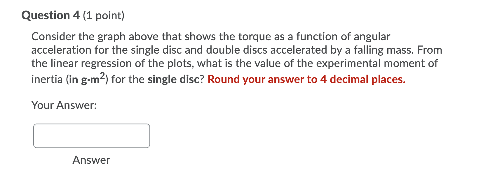 Solved Torque vs angular acceleration graph Torque vs | Chegg.com
