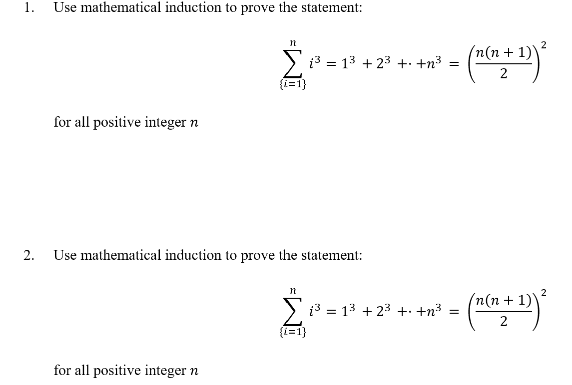 solved-1-use-mathematical-induction-to-prove-the-statement-chegg