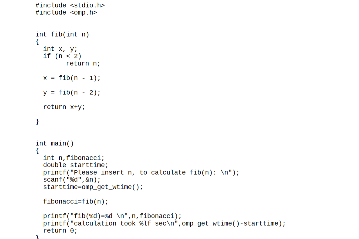 Solved Below is the file fibonacci.c . It computes the | Chegg.com