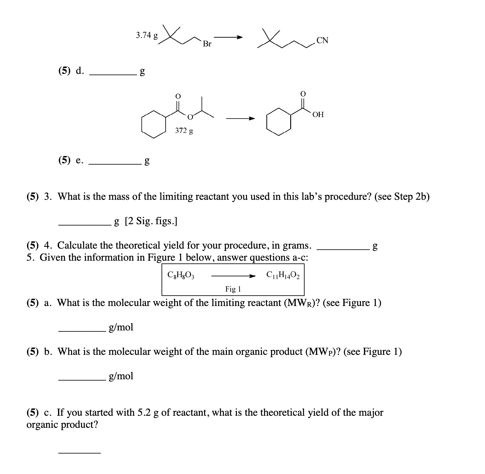 Solved 2. In Each Case Below, A Reaction Schematic Is Shown. 