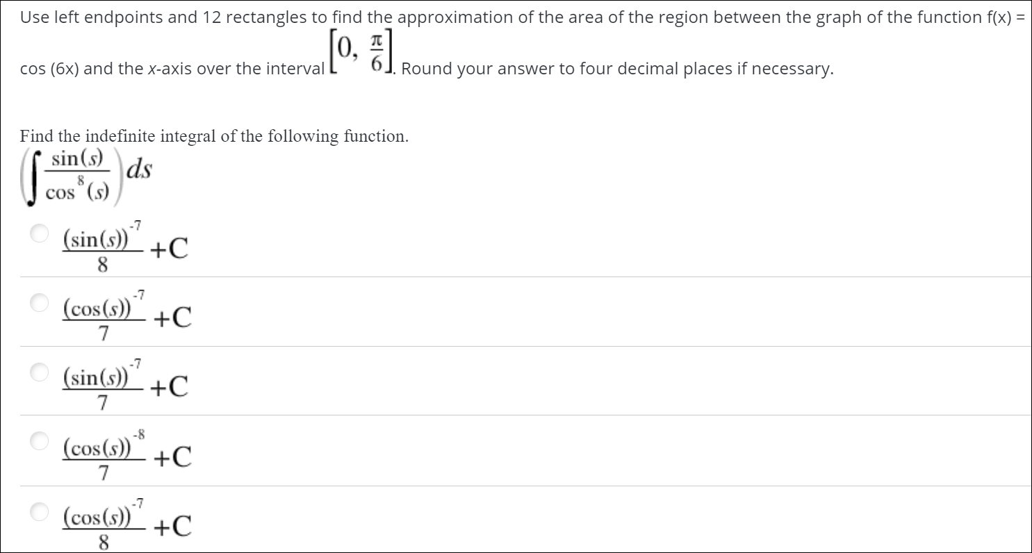 Solved Use left endpoints and 12 rectangles to find the | Chegg.com