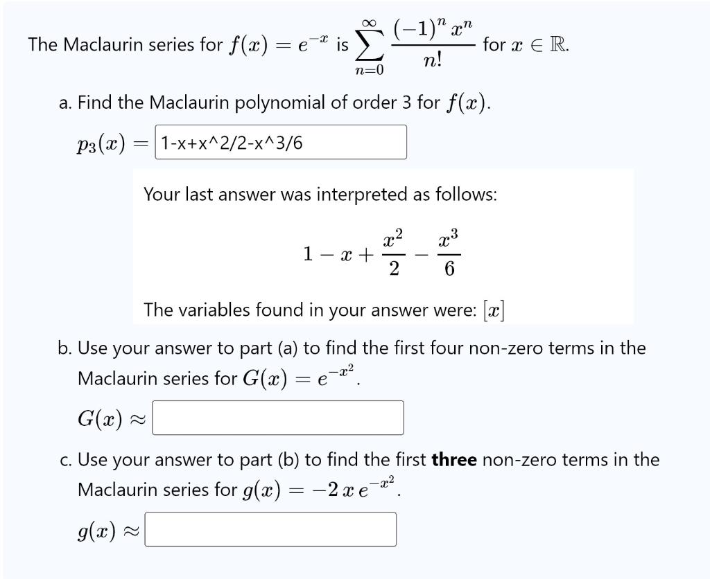 Solved I am struggling with the last two parts of the | Chegg.com