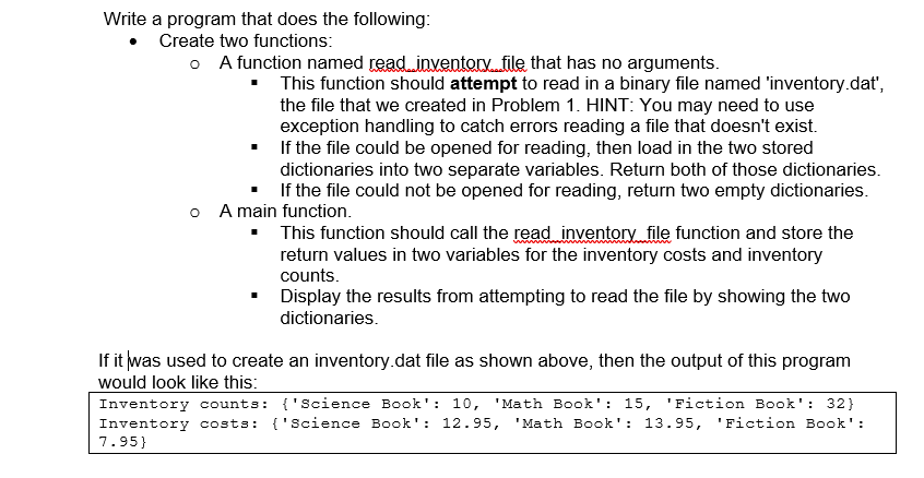 Solved Write a program that does the following: Create two | Chegg.com