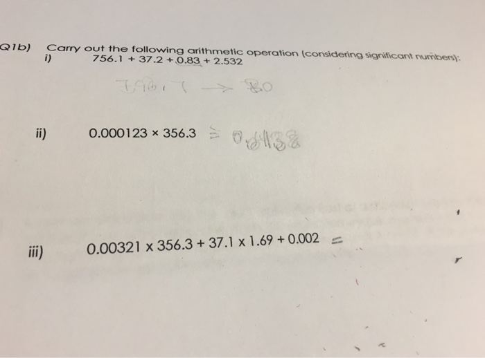 Solved Carry out the following arithmetic operation | Chegg.com