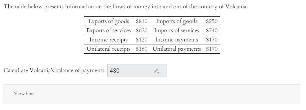 Solved The table below presents information on the flows of | Chegg.com
