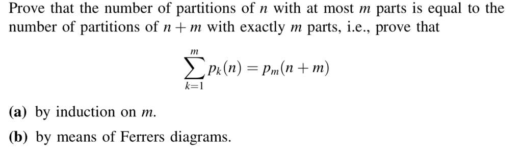 Solved Prove that the number of partitions of n with at most | Chegg.com