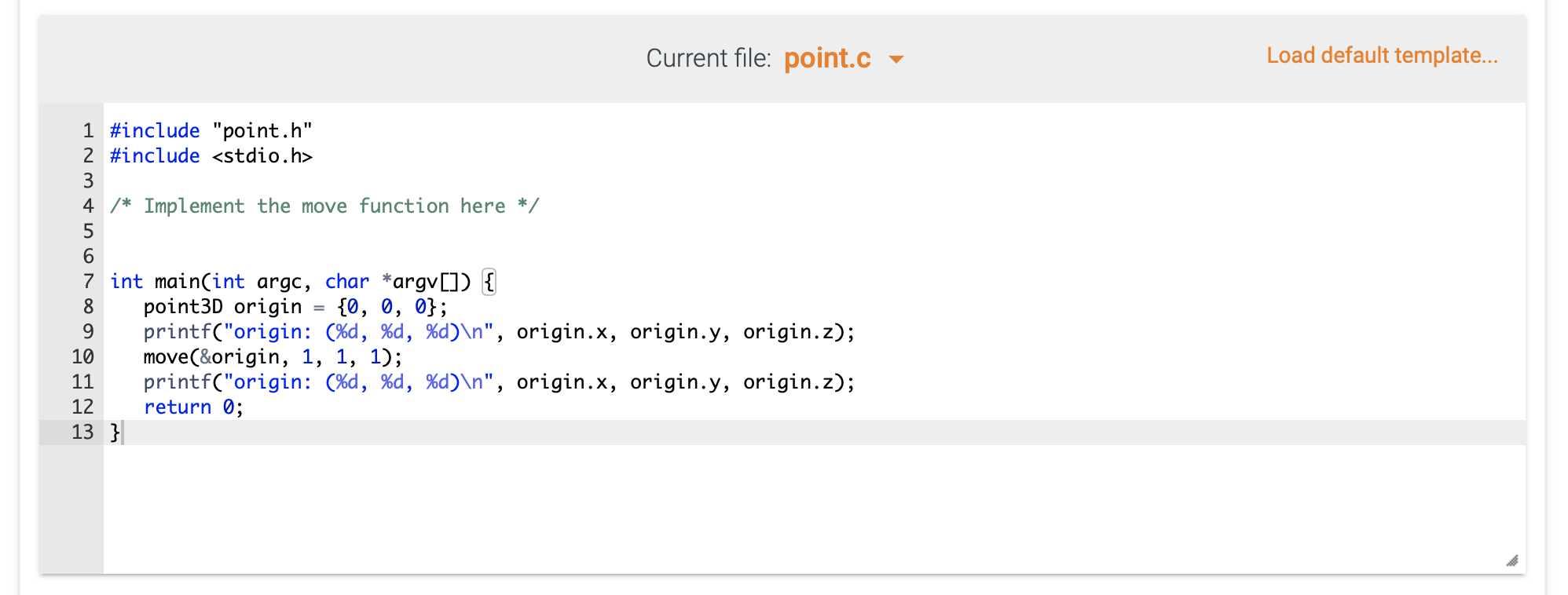 Solved Creating and moving 3D points A common task in | Chegg.com