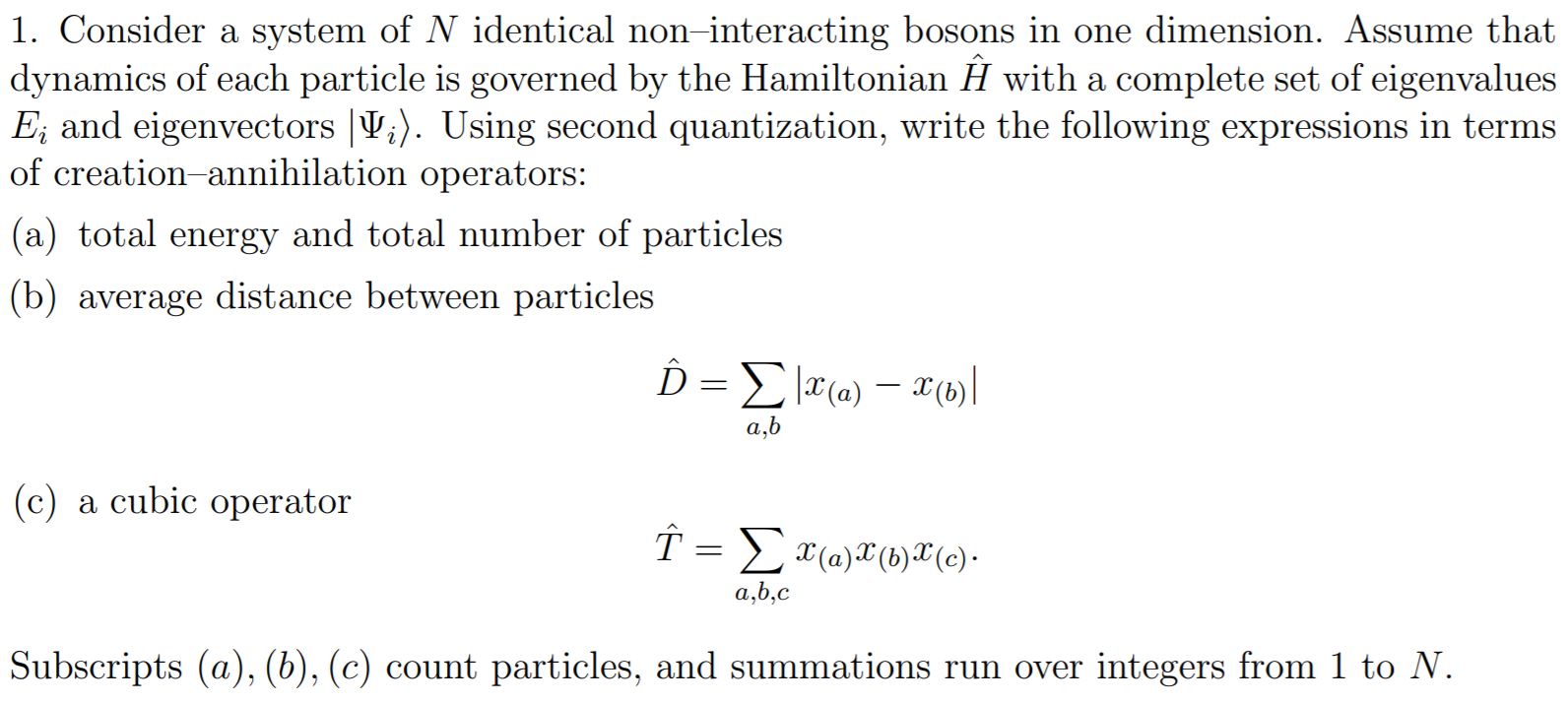 1 Consider A System Of N Identical Non Interactin Chegg Com