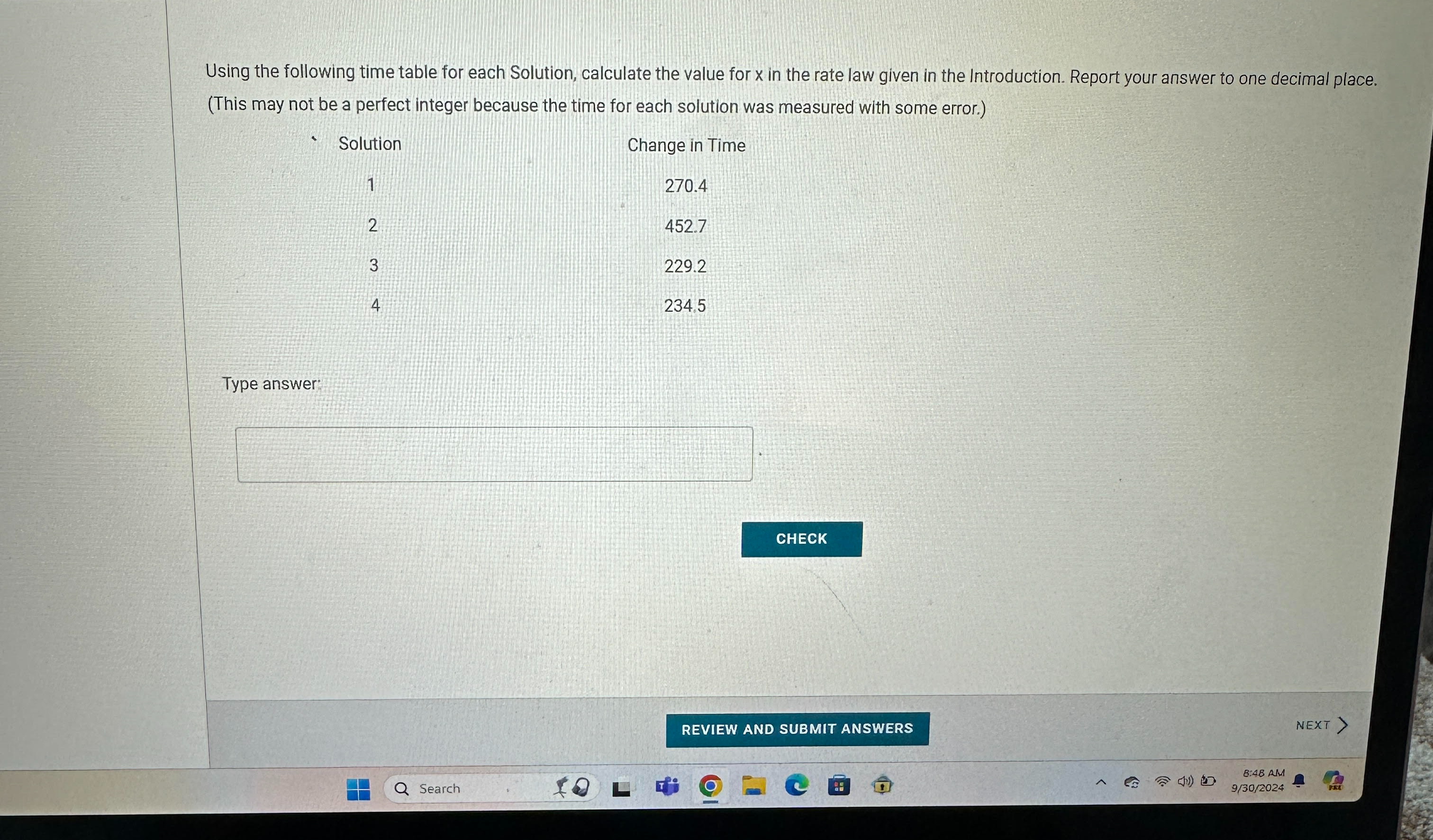 Using the following time table for each Solution, | Chegg.com