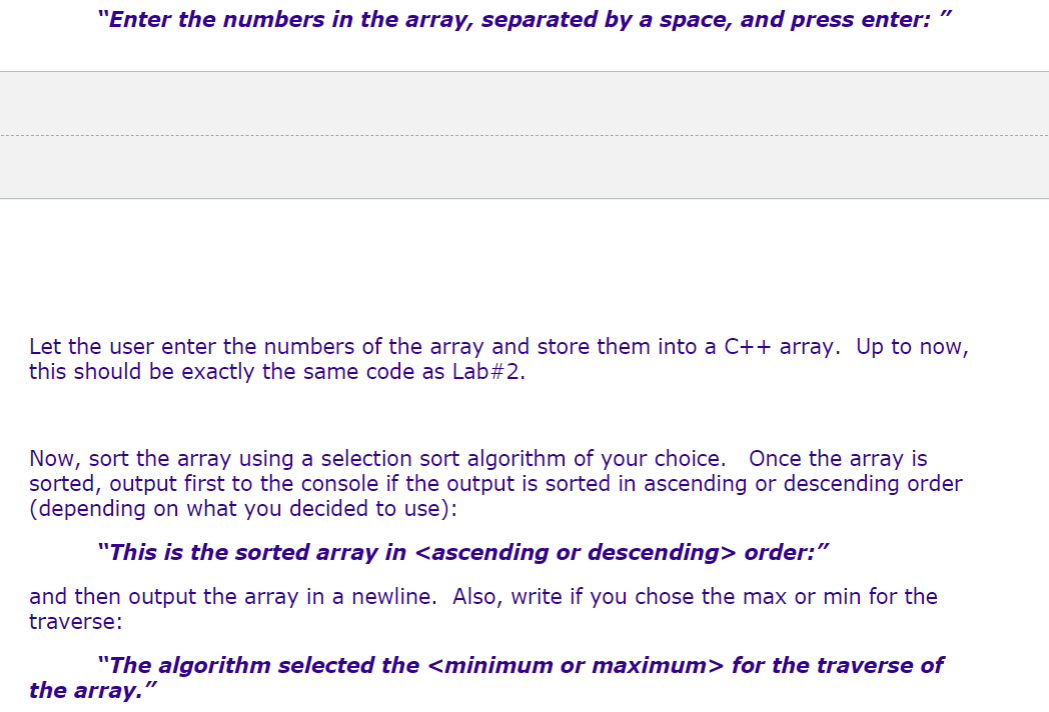 Solved (Exercise) Create-sortArray1.cpp As you have seen in | Chegg.com