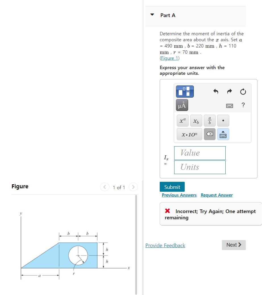 Solved Figure B B 1 Of 1 Part A Determine The Moment Of | Chegg.com