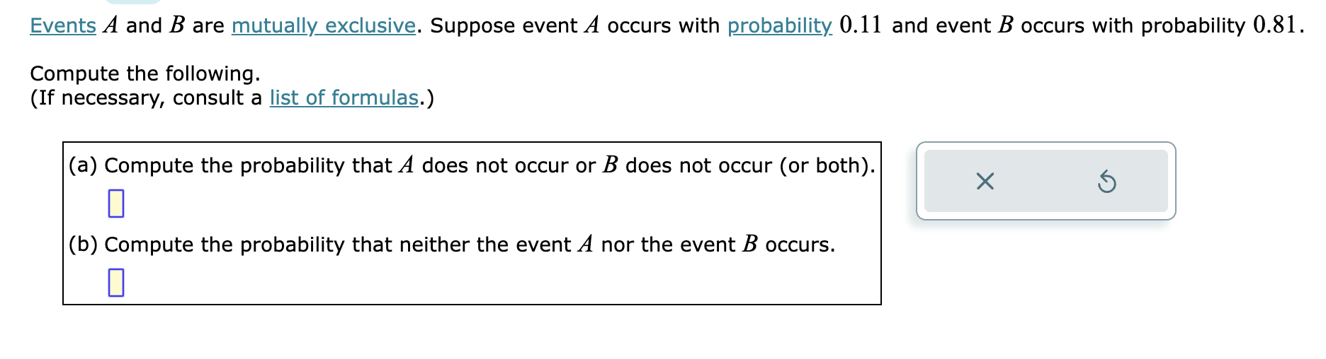 Solved Events A And B Are Mutually Exclusive. Suppose Event | Chegg.com