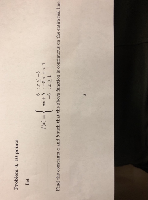 Solved Problem 6, 10 Points Let 6 -5 Ax + B :-5