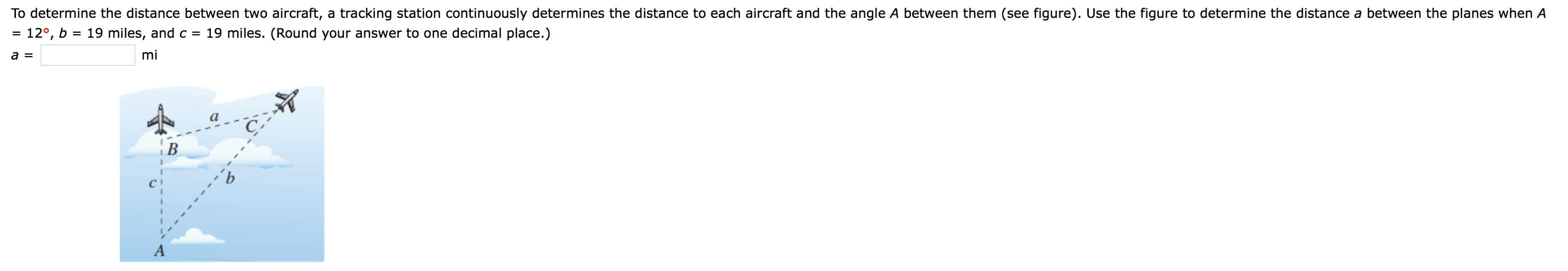 Solved To determine the distance between two aircraft, a