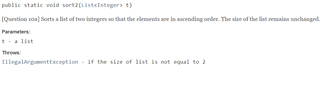 Solved public static List shuffle(List t) Returns a new list | Chegg.com