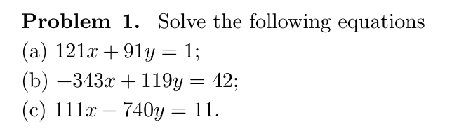 Solved Extended Euclidean algorithm + prime factorization | Chegg.com