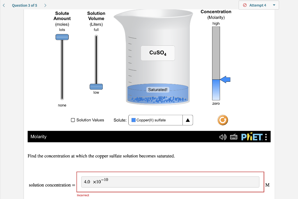 Solved Attempt 4 Solute Amount (moles) | Chegg.com