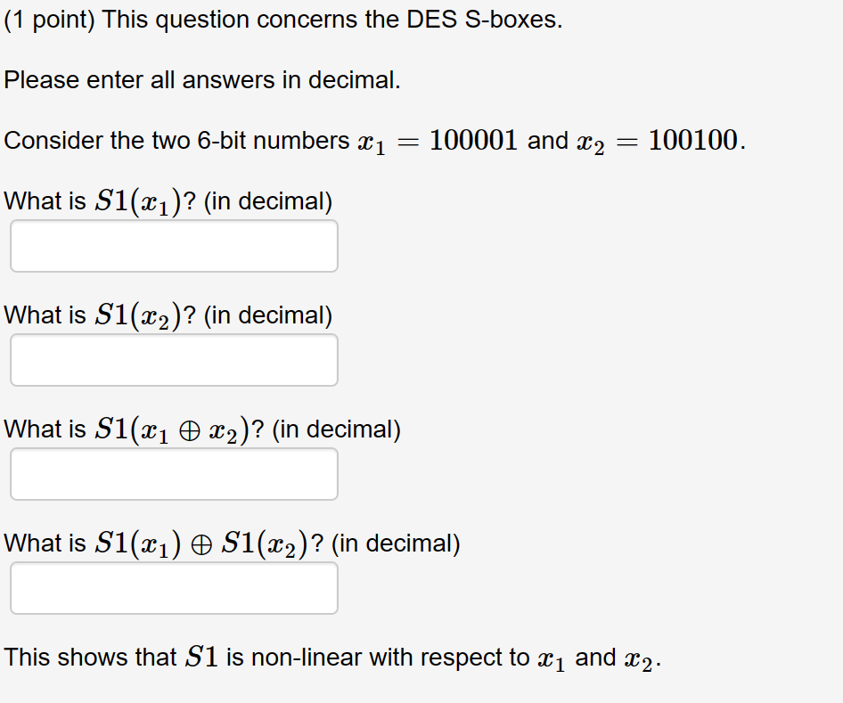 Solved Please enter all answers in decimal. Consider the two | Chegg.com