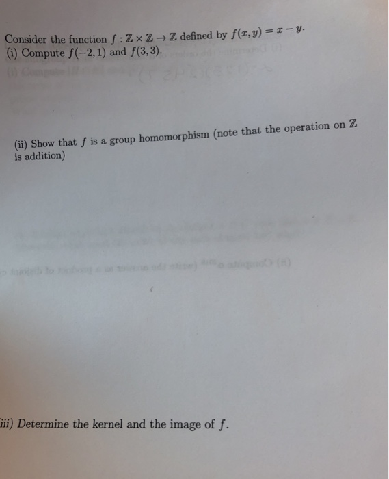 Solved 4 Consider The Function F Zxz → Z Defined By Fxy 8742