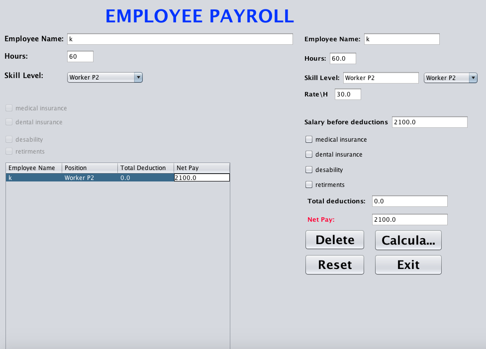 Solved in java language 'GUI' Insert delete button that | Chegg.com