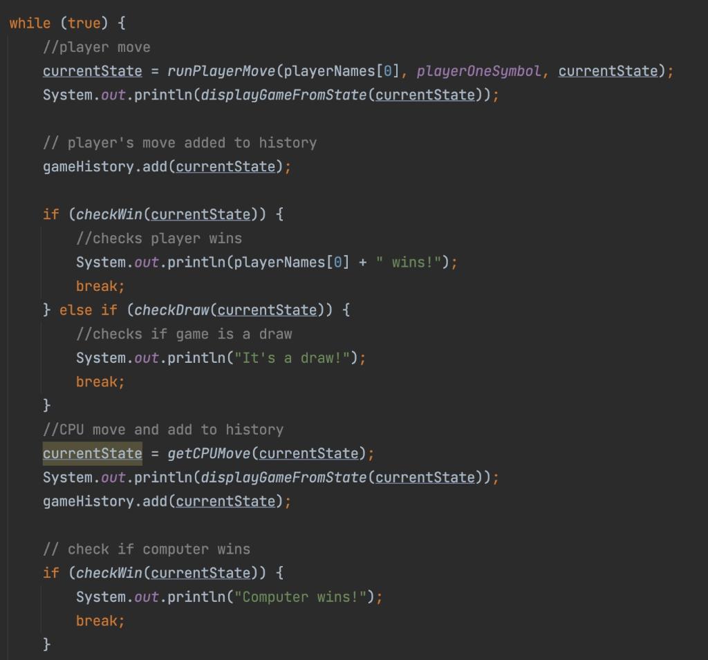 Solved I am trying to create a method for runGameHistory in | Chegg.com