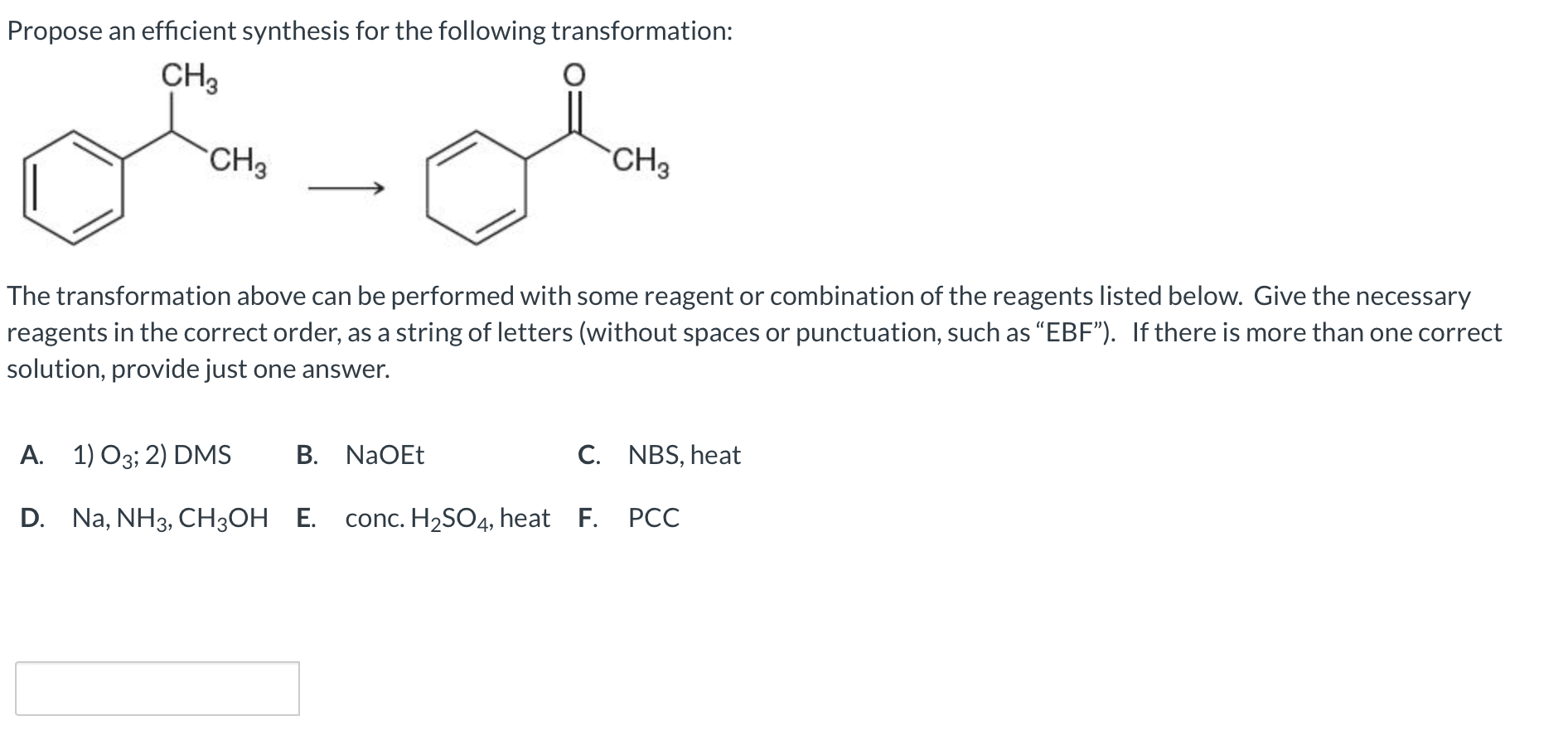 Solved Propose an efficient synthesis for the following | Chegg.com