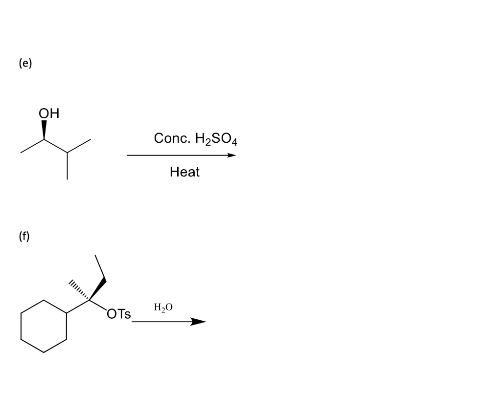 Solved 3. Predict the type of reaction (SN1, SN2, E1, and | Chegg.com