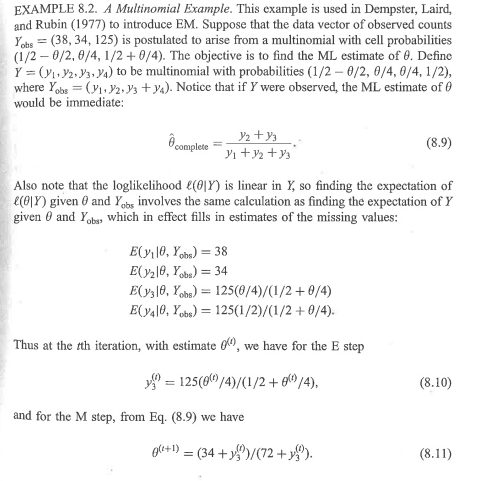 EXAMPLE 8.2. A Multinomial Example. This example is | Chegg.com