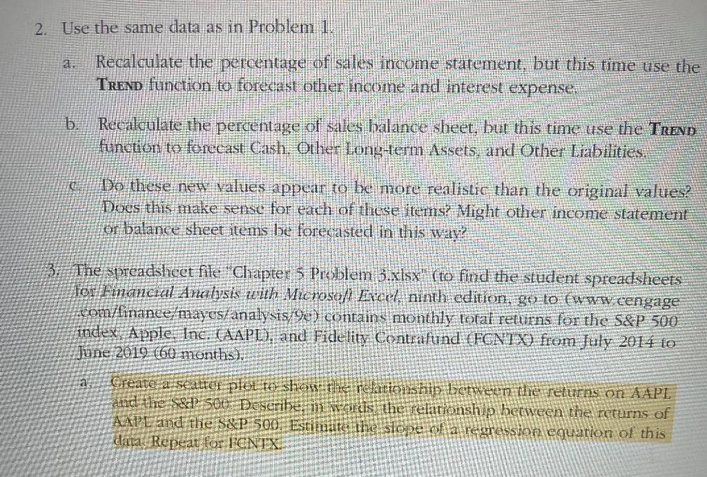 Solved 3. Add a linear trend line to the chart, and place | Chegg.com