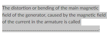 Solved The distortion or bending of the main magnetic field | Chegg.com