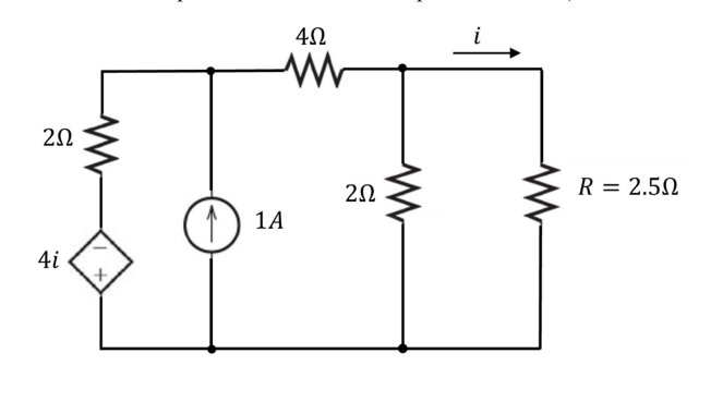 Solved Calculate the value of 𝑖 and the power of the | Chegg.com