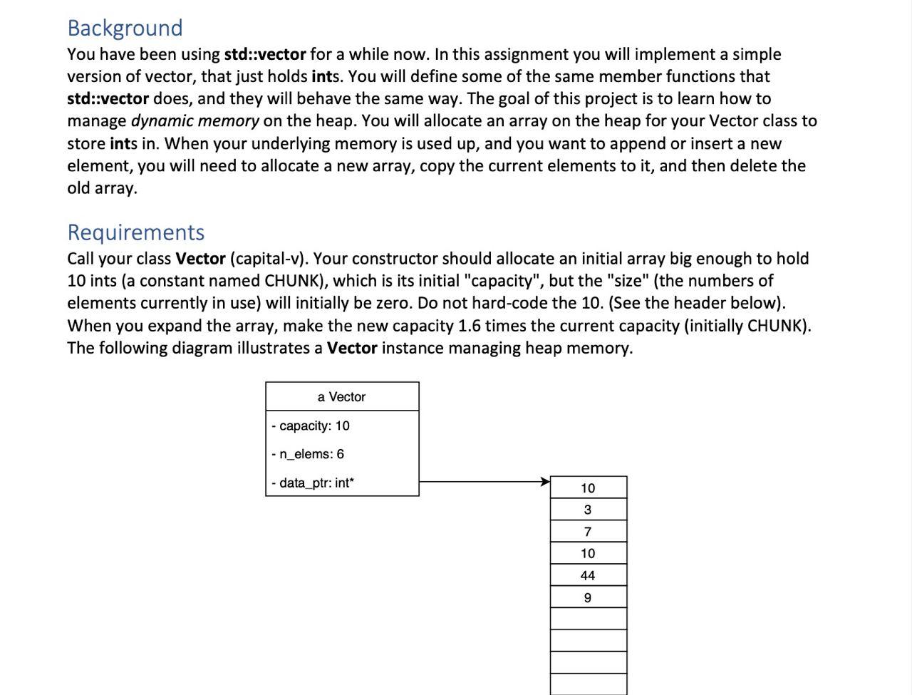 (C++) The member functions are defined below, please | Chegg.com