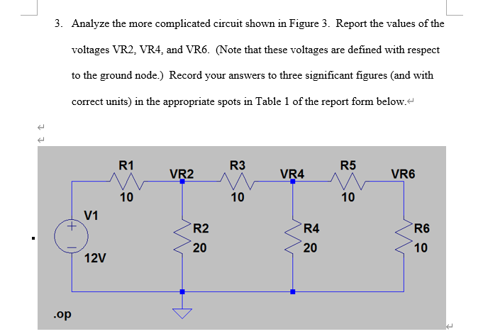Solved 1. Analyze the voltage divider circuit shown in | Chegg.com