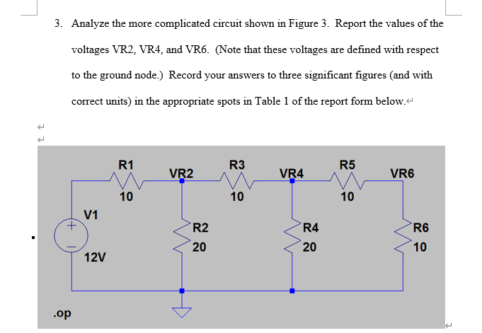 Solved 1. Analyze The Voltage Divider Circuit Shown In | Chegg.com