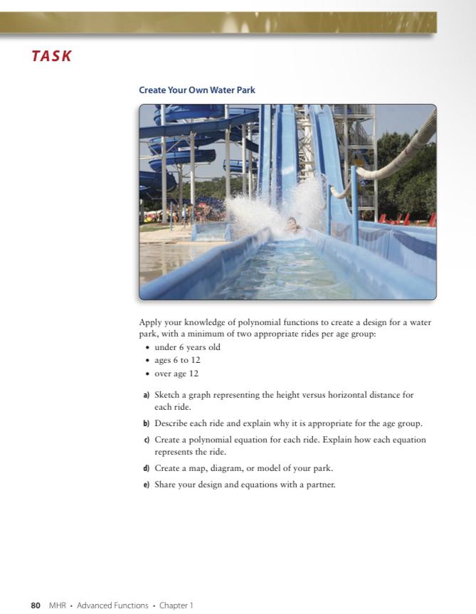 Solved Create Your Own Water Park Apply your knowledge of | Chegg.com