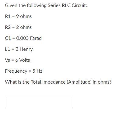 ohms rlc r1