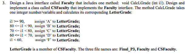 Solved Design a Java interface called Faculty that includes | Chegg.com