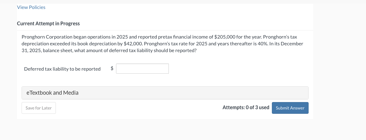 Solved Pronghorn Corporation Began Operations In 2025 And 