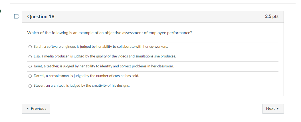 Solved Question 18 2.5 pts Which of the following is an | Chegg.com