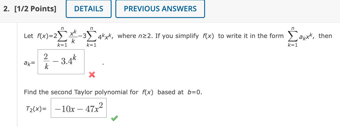 Solved Let F X 2∑k 1nxkk 3∑k 1n4kxk ﻿where N≥2 ﻿if You