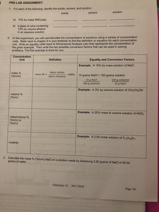 Solved PRE-LAB ASSIGNMENT 1. For each of the following, | Chegg.com