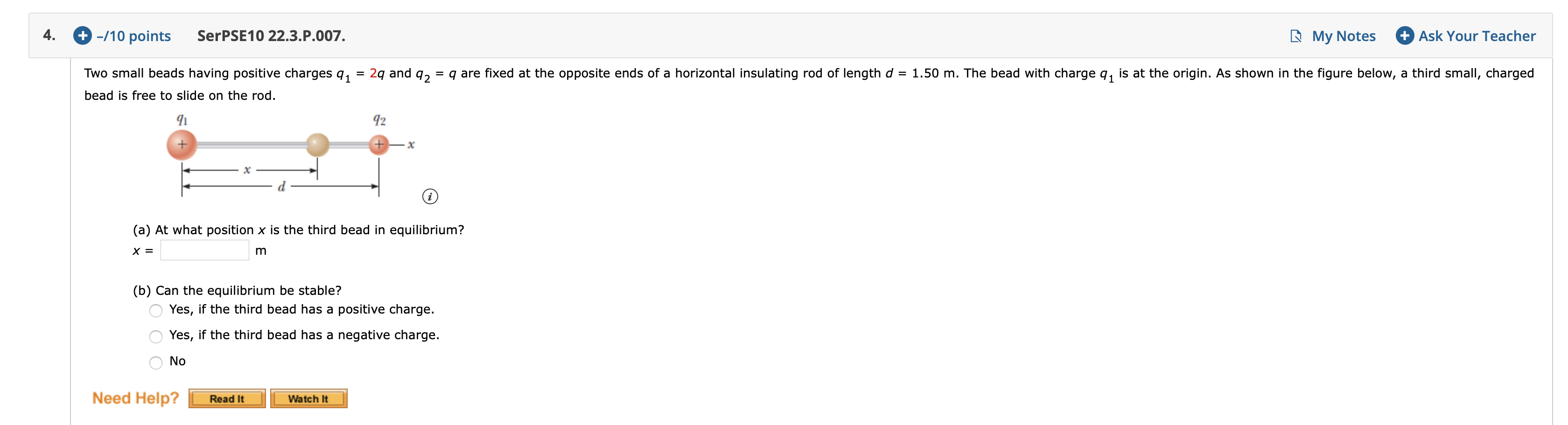 Solved 3. + -/10 Points SerPSE10 22.3.OP.009. My Notes + Ask | Chegg.com