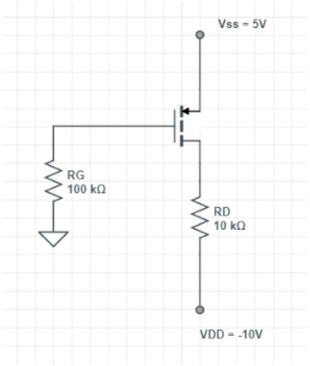 Solved The PMOSFET has VTP = -1.5V, and Kp=0.1mA/V2 Find the | Chegg.com