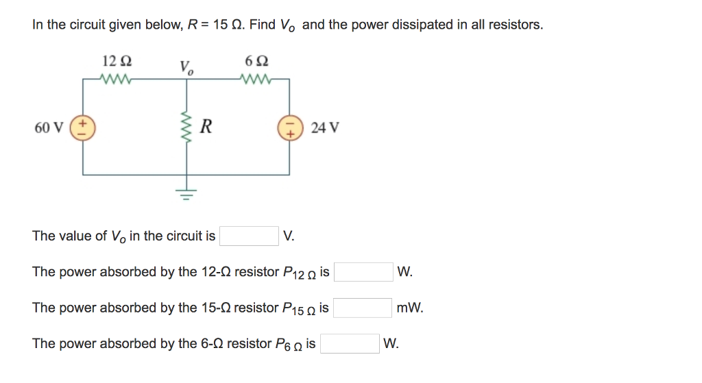 The Power Dissipated By The Resistor / Question Video Finding The