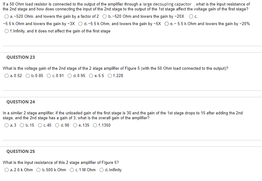 Solved In The 2-stage Amplifier Circuit Below Determine What | Chegg.com