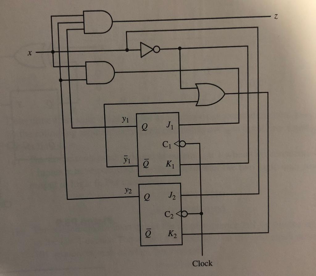 Solved Analyze the synchronous sequential circuit below. | Chegg.com