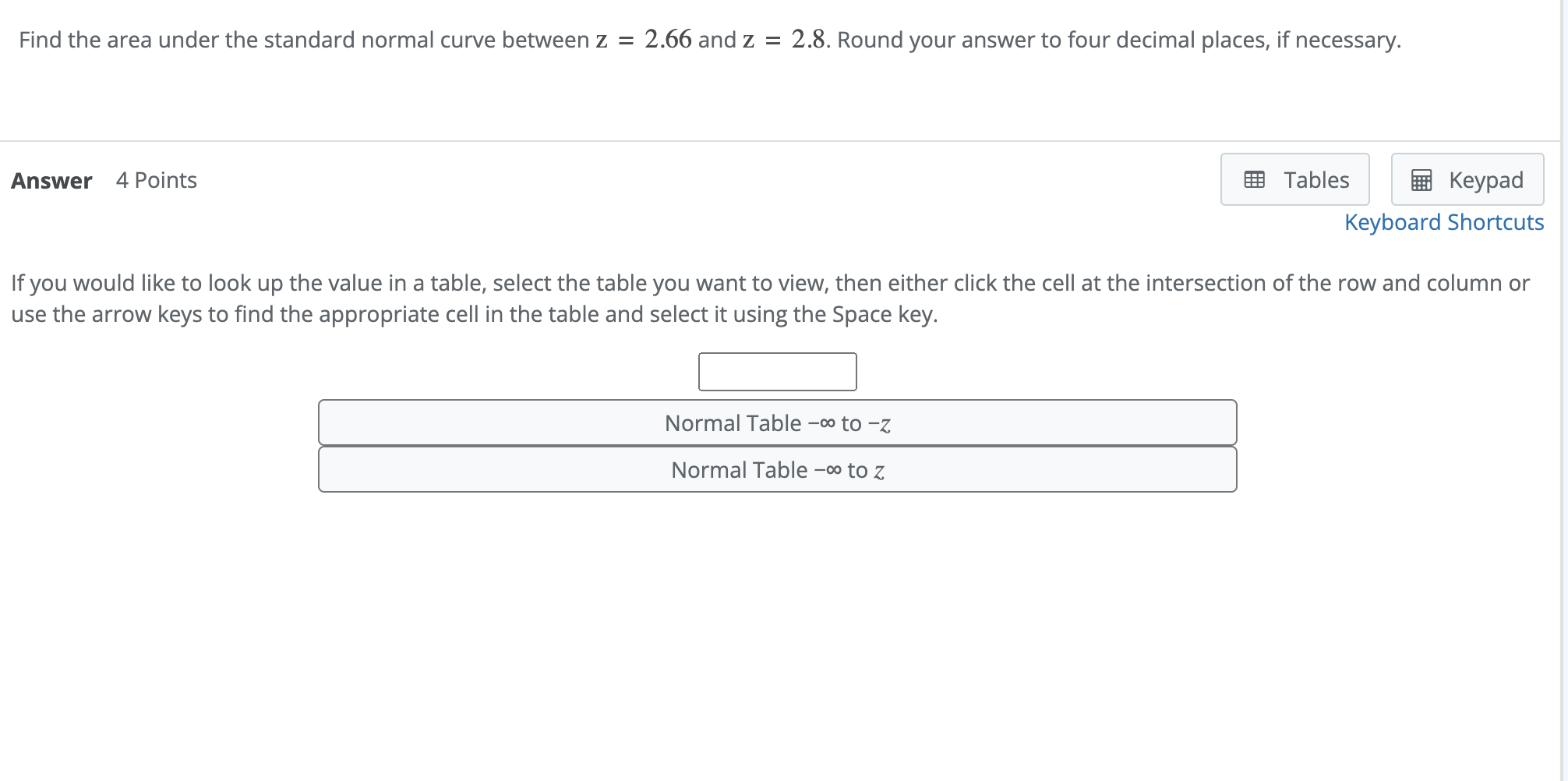 Solved Find the area under the standard normal curve between | Chegg.com