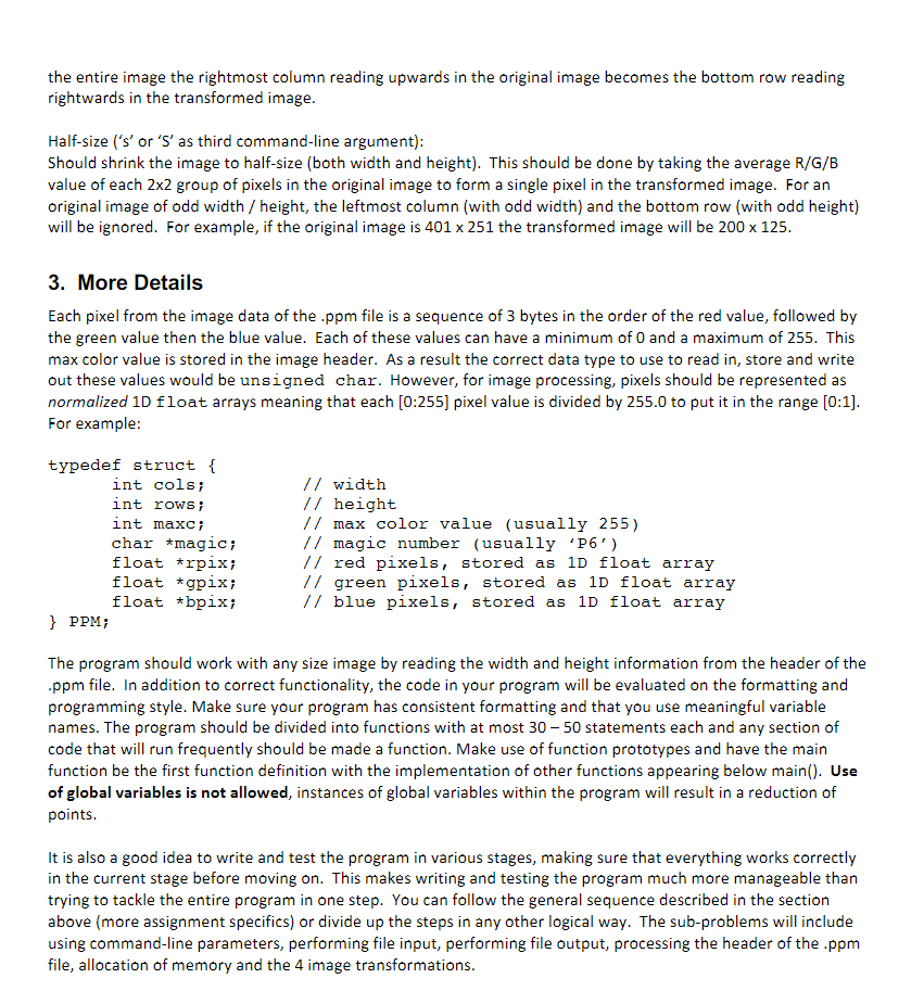 Solved 1. Overview The purpose of this assignment is to give | Chegg.com