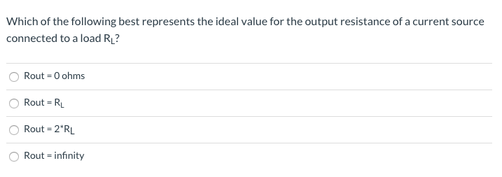 Solved Which of the following best represents the ideal | Chegg.com
