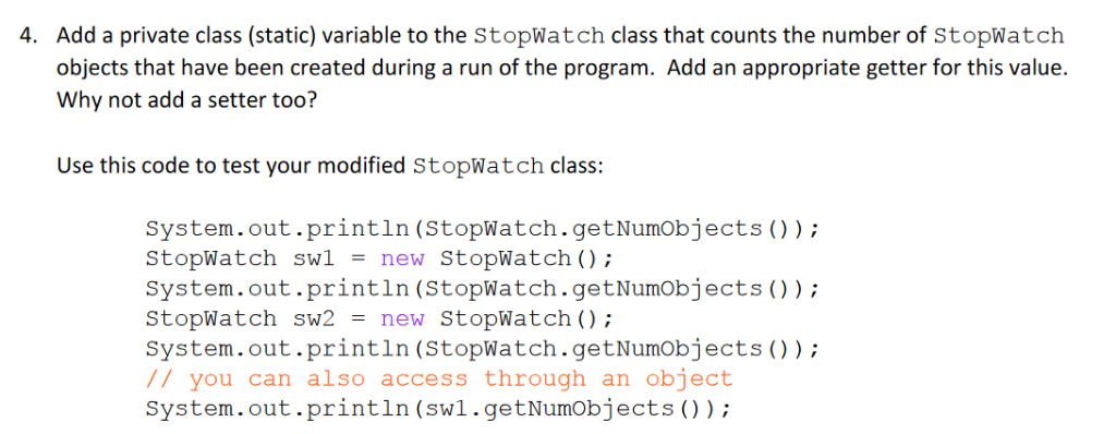 Solved The System class contains a static method | Chegg.com